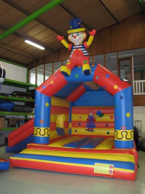 Springkussen Clown met glijbaan